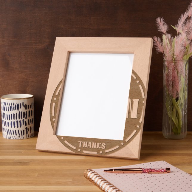 Custom Dad Appreciation gift Design Etched Frames (Left)