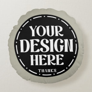 Custom Dad Appreciation gift Design Round Pillow