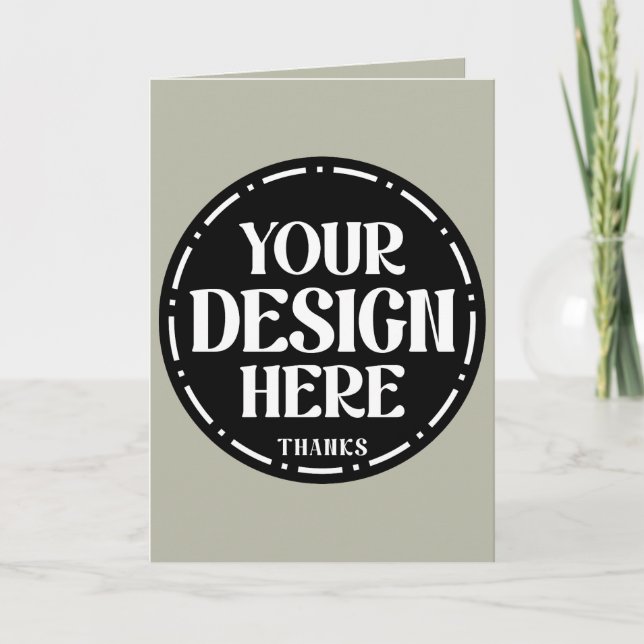 Custom Dad Appreciation gift Design Thank You Card (Front)