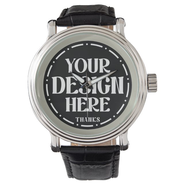Custom Dad Appreciation gift Design Watch (Front)