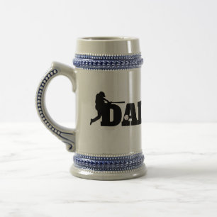 Custom Dad Baseball Beer Stein