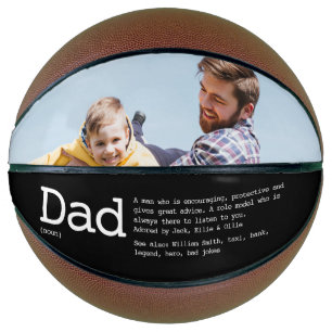 Custom Dad Definition Photo Basketball