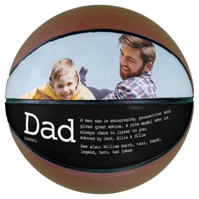 Custom Dad Definition Photo Basketball (Front)
