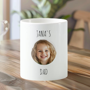 Custom DAD   Personalized Face Photo   Unique Coffee Mug