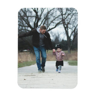 Custom Dad Photo Fridge Magnet