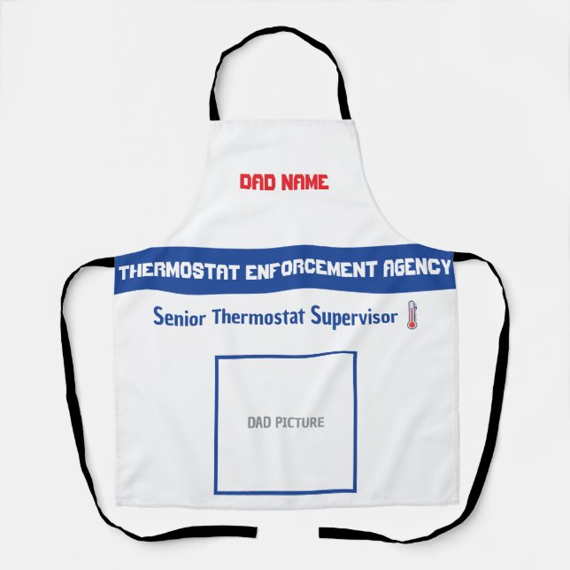 Custom Dad Thermostat BBQ Apron (Front)