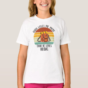 CUSTOM Dada Loves Me More Than He Loves Hiking T-Shirt