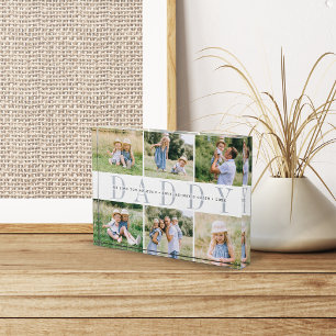 Custom Daddy Kids Photo Block
