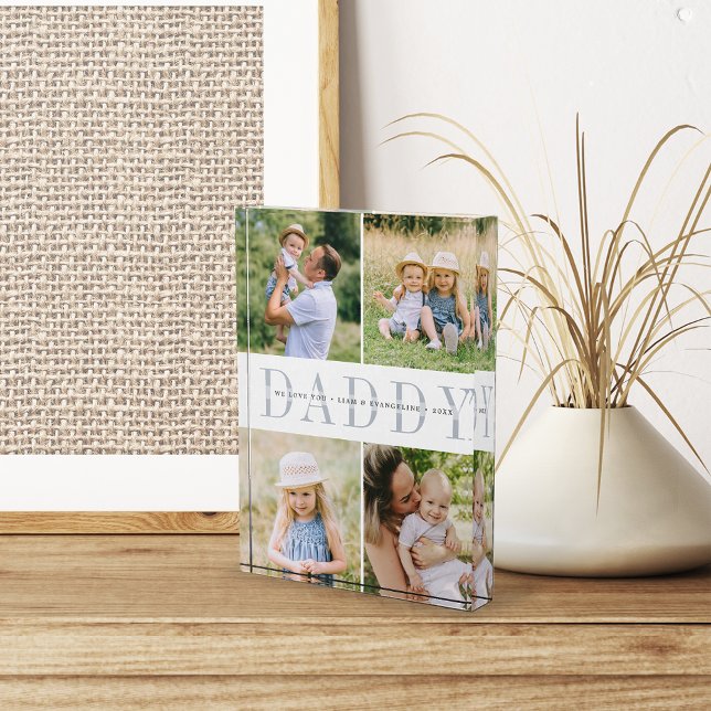 Custom Daddy Kids Photo Block (Creator Uploaded)