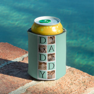 Custom Daddy Photo Collage Cooler – Modern 5-Photo