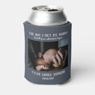 Custom Daddy Photo First Father's Day Can Cooler