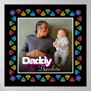 Custom Daddy & Son Photo Keepsake – Personalized Poster
