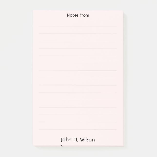 Custom Daily Planner Post-it Notes (Front)