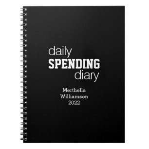 Custom DAILY SPENDING DIARY Journal
