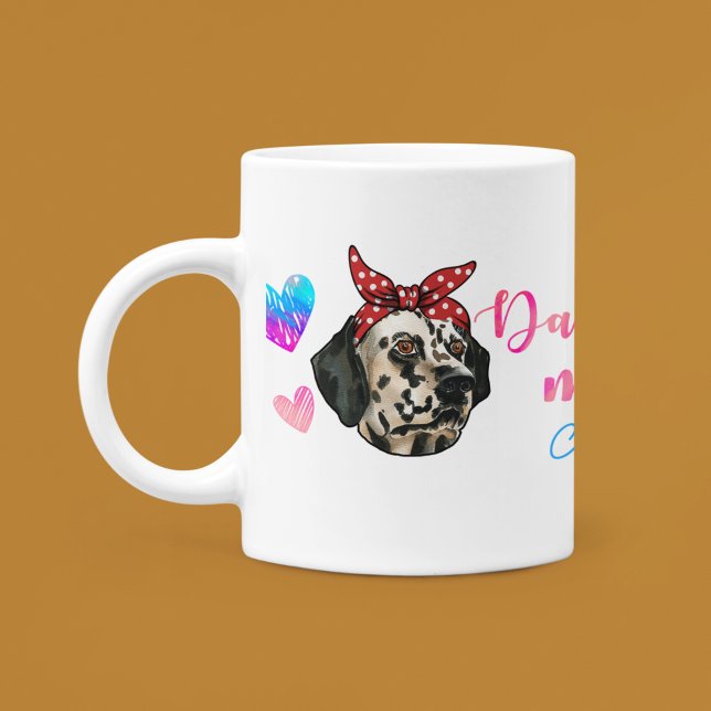 Custom Dalmatian Mom Cute Mother's Day Dog Lover Coffee Mug (Creator Uploaded)