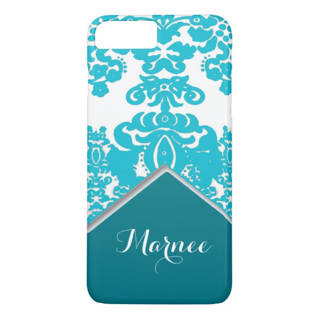 Custom Damask Phone Case (Back)