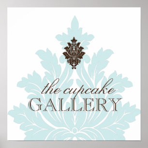 Custom Damask Poster