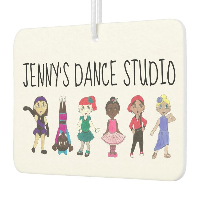 Custom Dance Class School Studio Little Dancers Air Freshener (Left)
