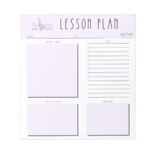 Custom Dance Lesson Planner - Beyond the Barre Notepad