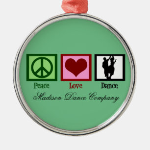 Custom Dance Studio Company Metal Ornament