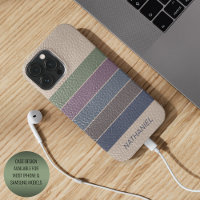 Custom Dark Blue Beige Brown Purple Green Stripes