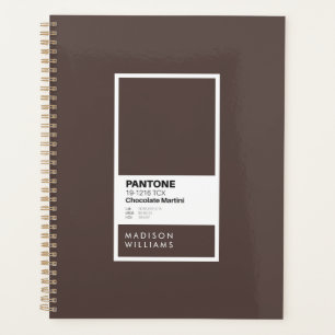 Custom Dark Brown Notebook Personalized Chocolat Planner