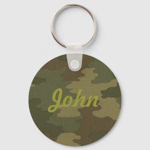 Custom Dark Camouflage Key Chain