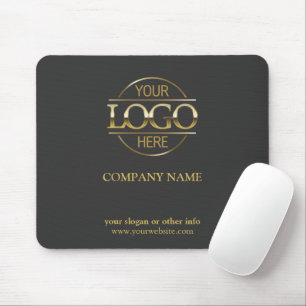 Custom Dark Grey Promotional Company Business Logo Mouse Pad