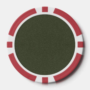 Custom Dark Moss Green Poker Chip