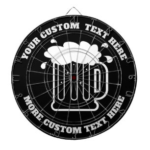 Custom dart board for pub, cafe, bar or man cave