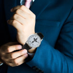Custom Date Bold Cross  Watch<br><div class="desc">This Christian men's watch has a custom date and a bold cross,  making it a great gift for confirmations,  first communions,  weddings,  or any other anniversary gift for him.  Commemorate a date with style with this personalized watch.</div>