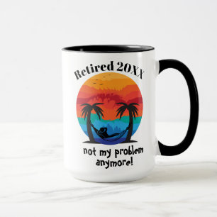 Custom Date Retired Mug