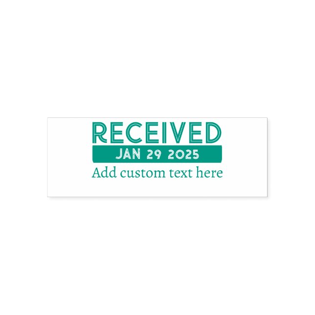 Custom Date Stamp Green (Design)