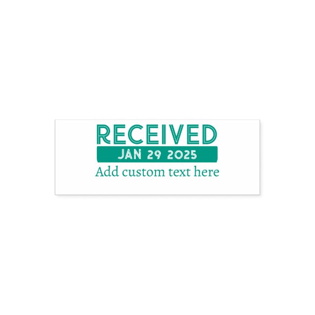 Custom Date Stamp Green (Design)