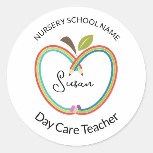 Custom Daycare Teacher stickers 