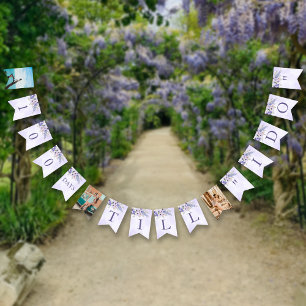 Custom Days Till I Do Floral Bridal Shower Bunting Flags