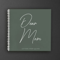 Custom Dear Mom Parent Memories Grief Journal 