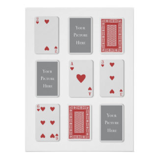 Custom Deck of  Cards Picture Wall Art 