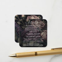 Custom Deep Purple Dusty Pink Rose Details