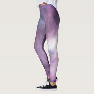 Custom Deep Purple Magical Galaxy Leggings