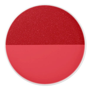 Custom Deep Tomato Red Gradient Textured Knob