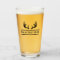 Custom Deer Hunting Beer Glass Tumblr