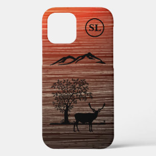 Custom Deer Silhouette Apple iPhone 12 Case