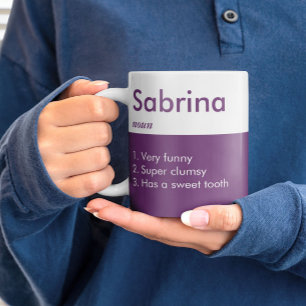 Custom Definition Mug | Funny Personalized Name 