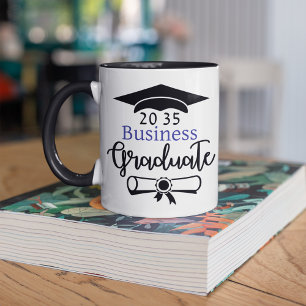 Custom Degree/Major + Year Graduate Personalized  Two-Tone Coffee Mug