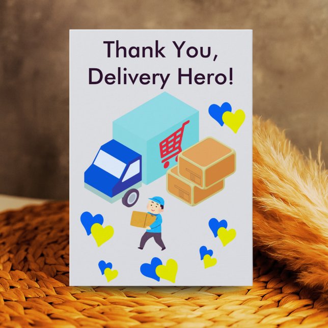 Custom Delivery Driver Card With Editable Note (Creator Uploaded)