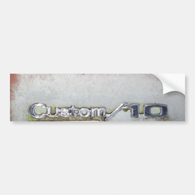 custom deluxe pink and white bumper sticker (Front)
