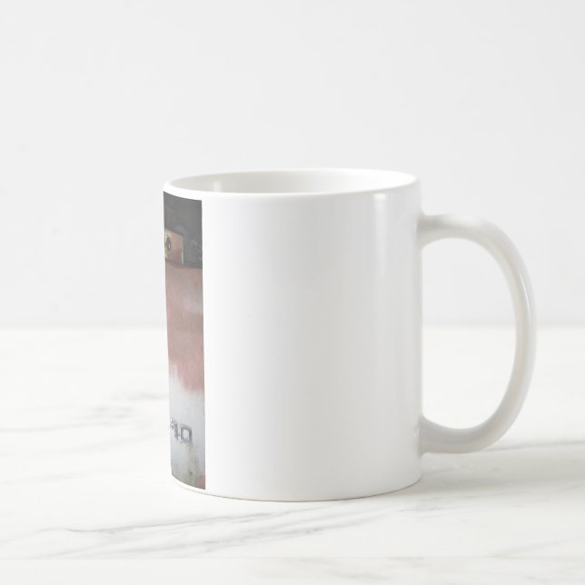 custom deluxe pink and white coffee mug (Right)