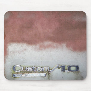 custom deluxe pink and white mouse pad