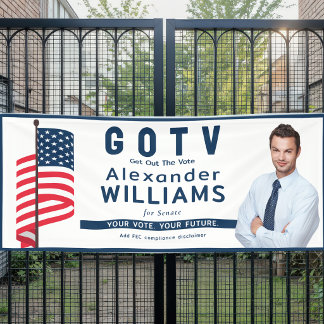 Custom Democratic GOTV Rally Election Patriotic Banner